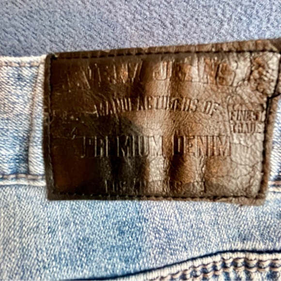 Seven7 Jeans Mens 34x34 Straight Fit Denim Stretch Pants light distress - Picture 6 of 12